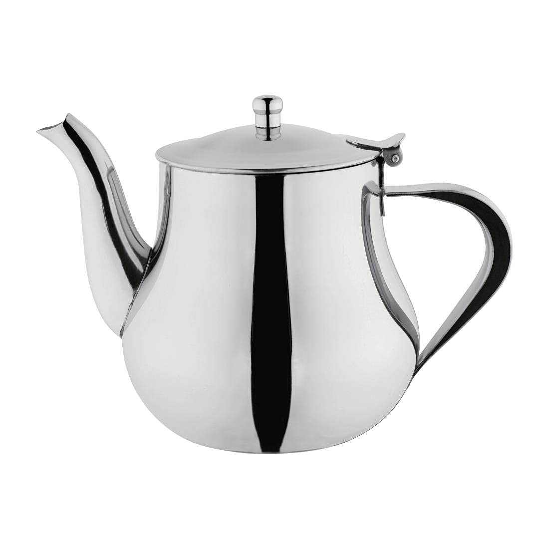 Arabian Stainless Steel Teapot 1L Tea Pot Mirror Finish Silver