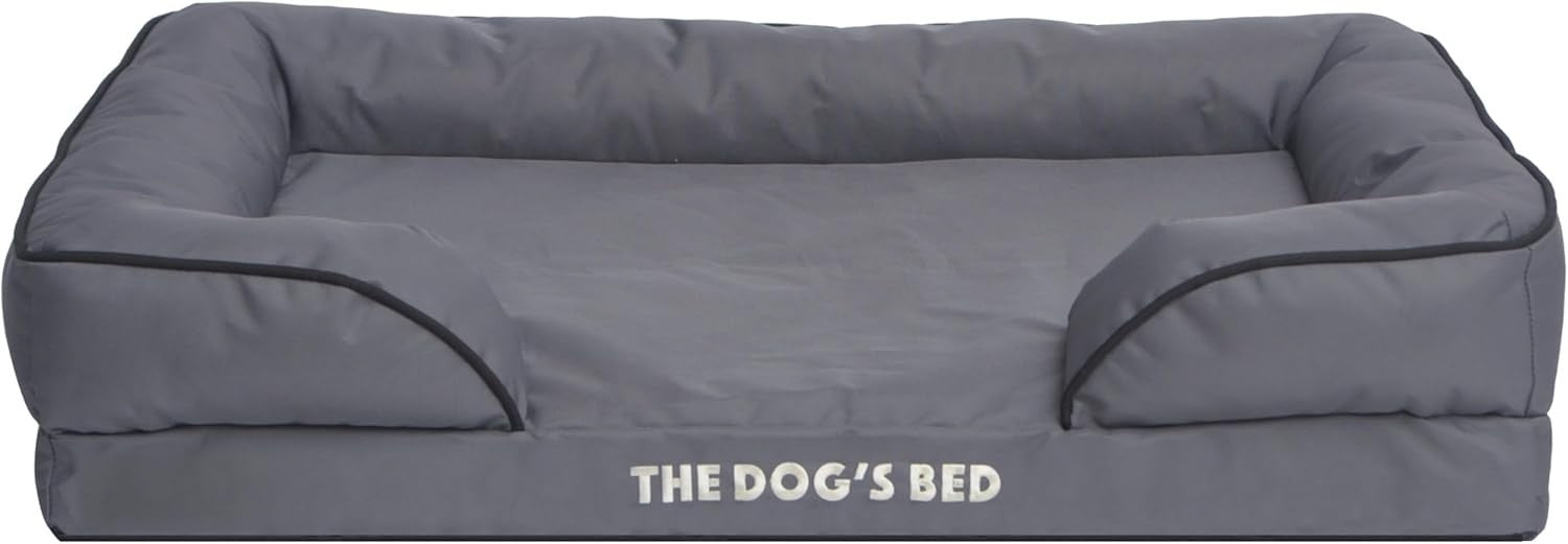 Large Waterproof Dog Bed Oxford Bolster Washable 89x63cm