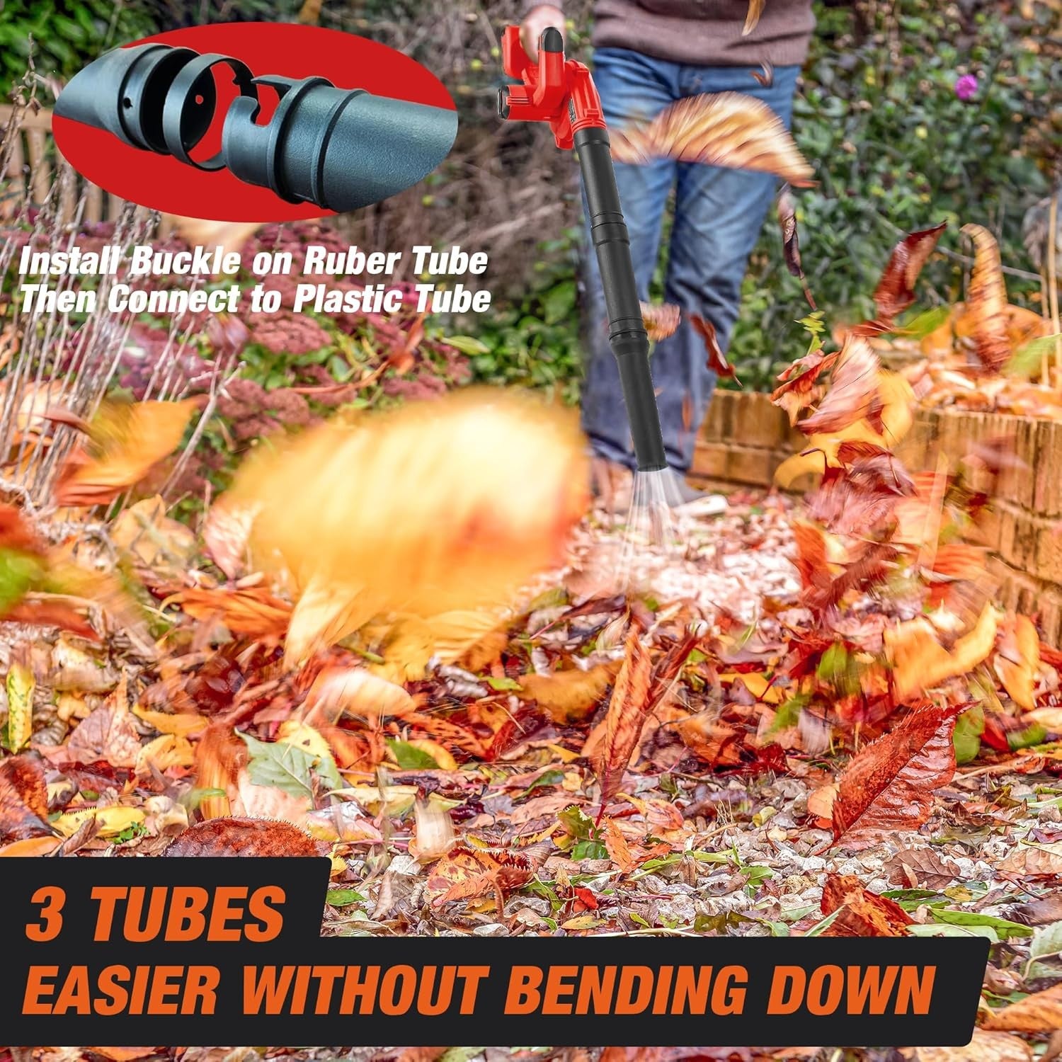 Cordless Leaf Blower Vacuum 2-in-1 Brushless 180MPH Variable Speed Tool