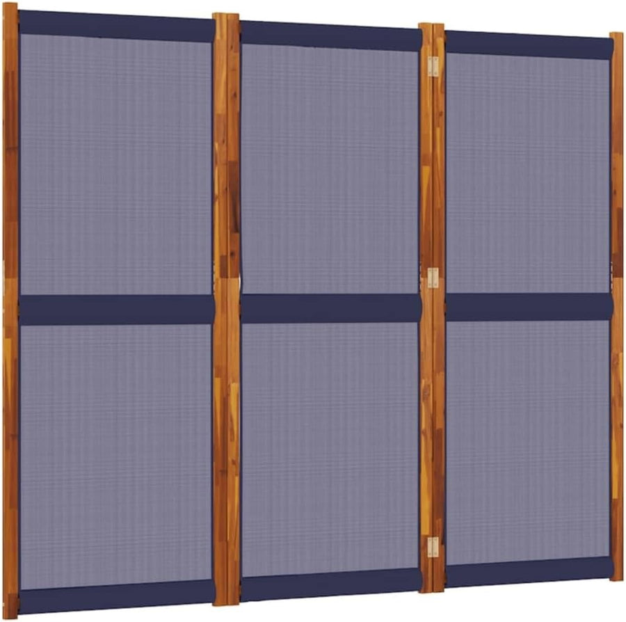 3-Panel Acacia Wood Folding Room Divider Privacy Screen 210x180cm Indoor Outdoor