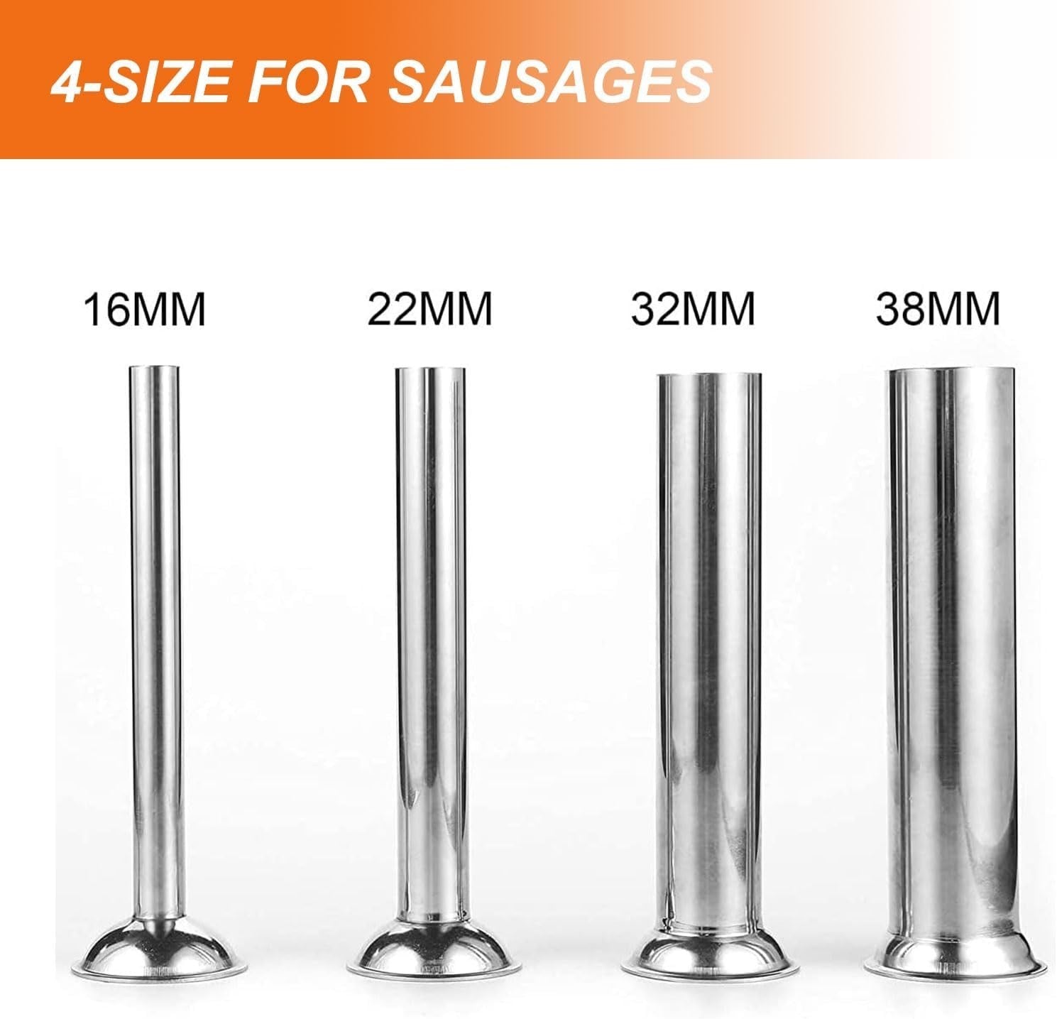 3L Sausage Stuffer Manual Stainless Steel Vertical Maker 4 Nozzles