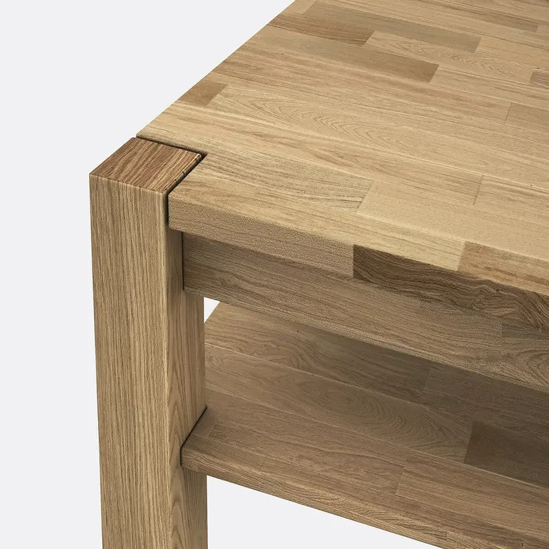 Oiled Oak Coffee Table with Shelf Storage | Solid Wood FSC® Certified