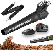 21V Cordless Leaf Blower Vacuum 7.5Ah Adjustable Speed Lightweight Garden