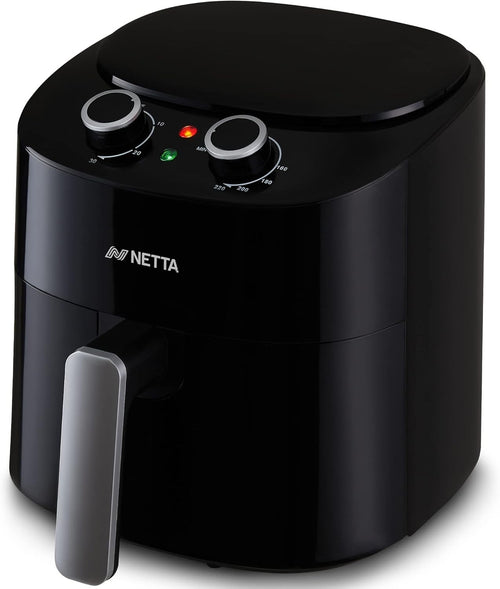 4.2L Air Fryer 220°C Manual Temp Control 30min Timer Oil Free 1300W Black