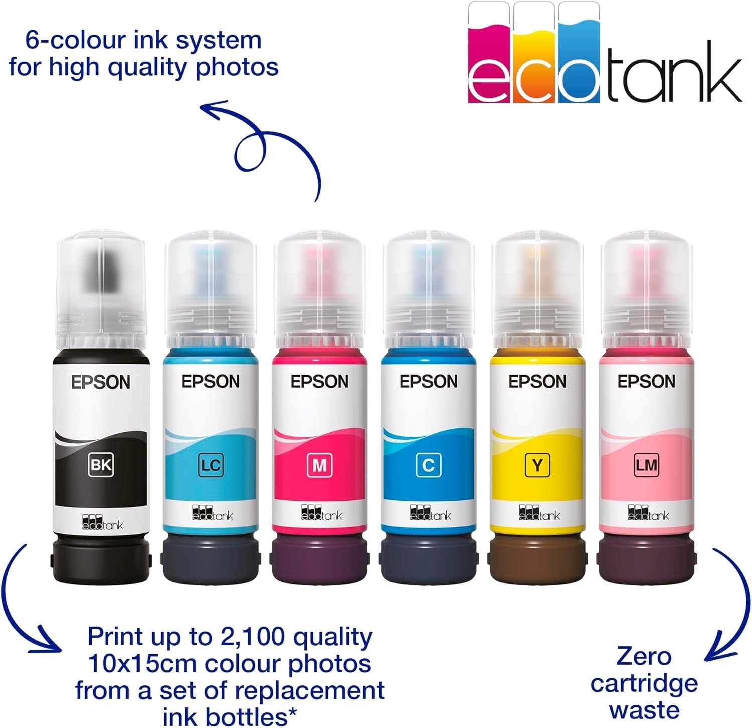 EcoTank ET-18100 A3 Colour Inkjet Photo Printer White | Wireless Durable
