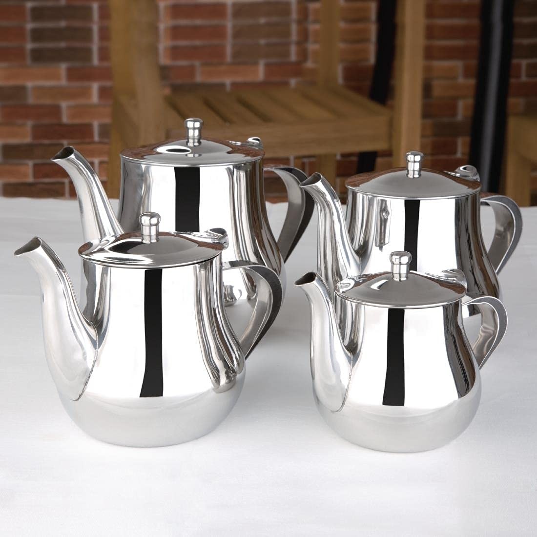 Arabian Stainless Steel Teapot 530ml Tea Pot Mirror Finish Infuser