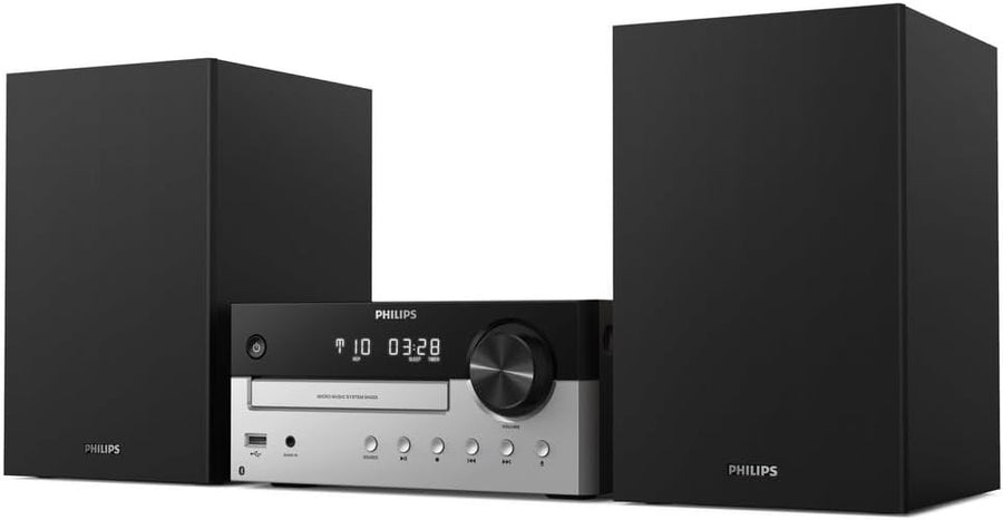 60W Micro Hi-Fi Music System | Bluetooth, CD, USB, FM, Bass Reflex Speakers