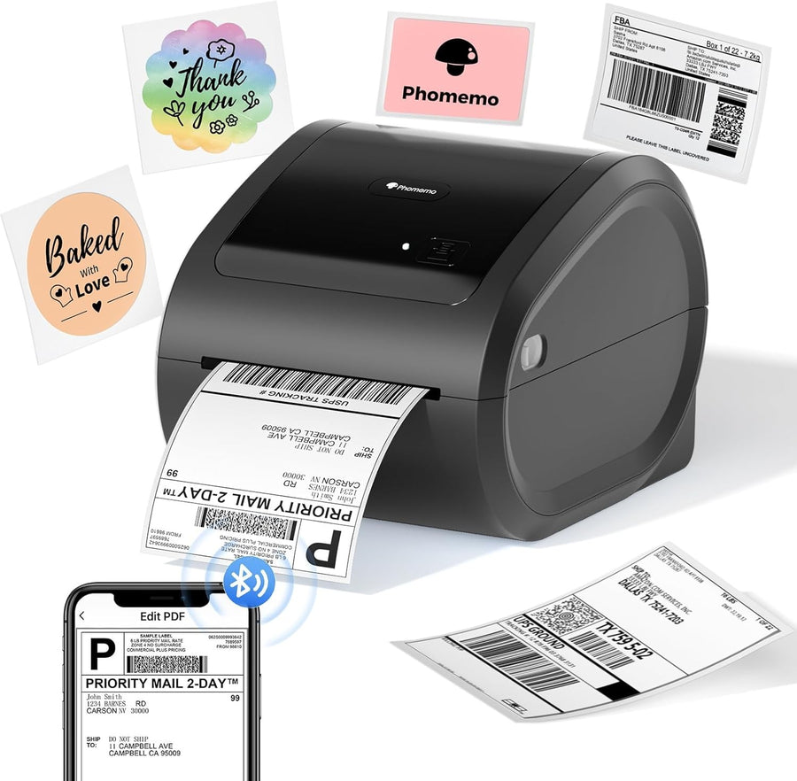 Bluetooth 4x6 Shipping Label Printer Thermal Wireless