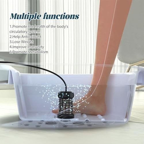 Ionic Detox Foot Bath Spa Machine Home Cleanse Relaxation With Basin