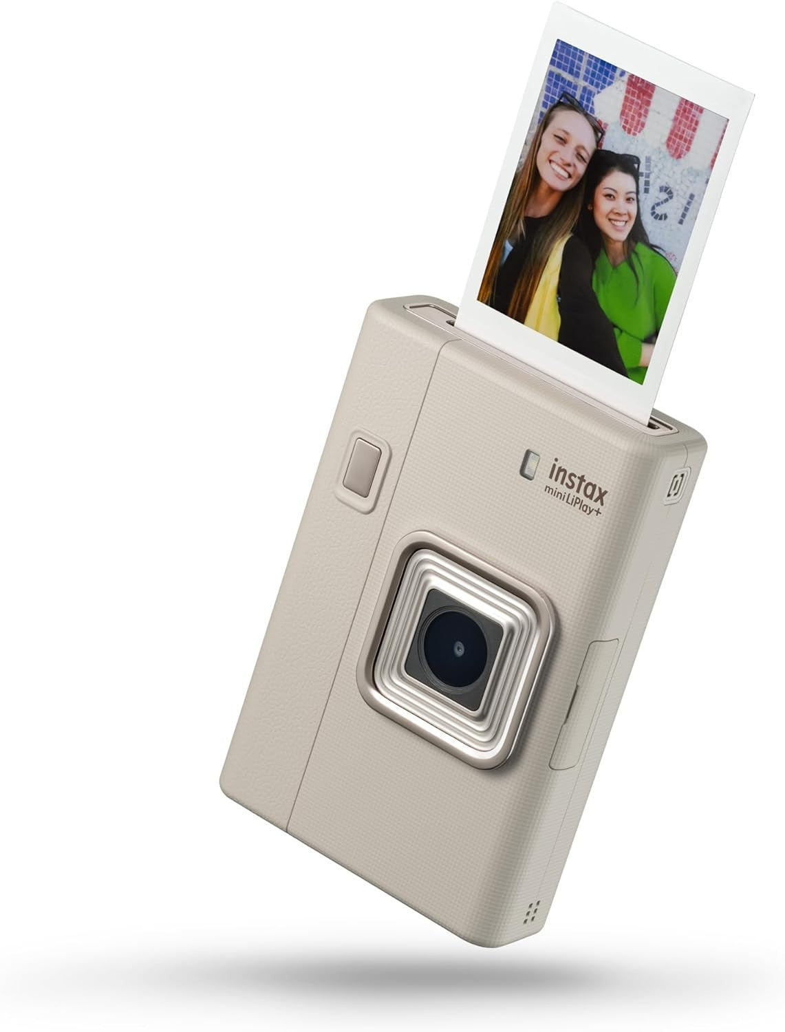 Hybrid Instant Camera Photo Printer LCD Screen Bluetooth Beige