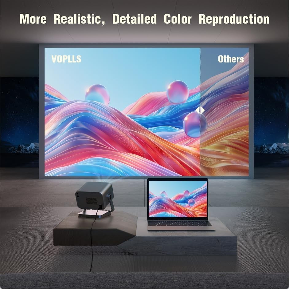 700ANSI 1080P Smart Projector Netflix WiFi6 Bluetooth Auto Focus
