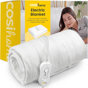 King Size Electric Heated Underblanket Soft Fleece 3 Heat Settings Washable