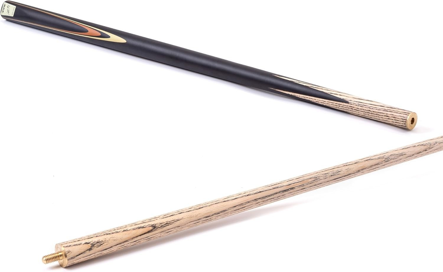 57" 2 Piece Ash Snooker Pool Cue 9.5mm Tip With Soft Case