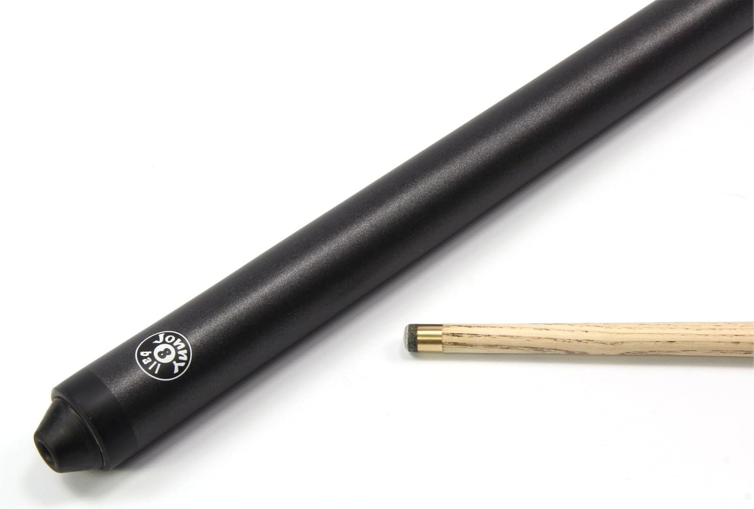 57in English Pool Snooker Cue 8mm Tip 2 Piece Ash Shaft Case