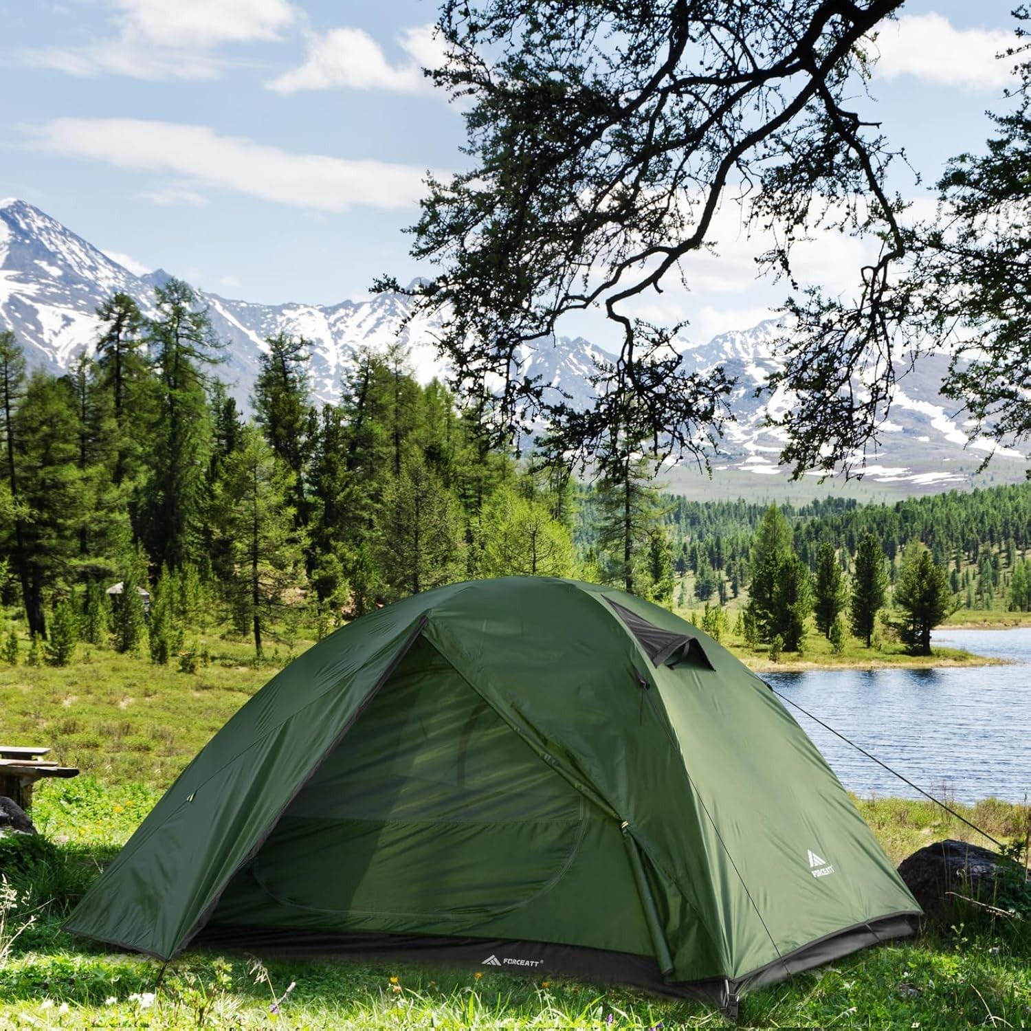 3 Man Dome Camping Tent PU3000mm Waterproof Lightweight