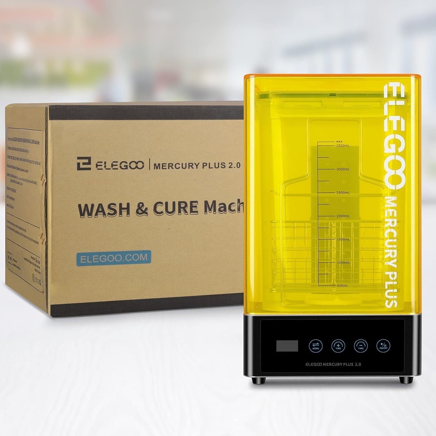 Resin Wash & Cure Machine 2-in-1 Quiet UV 360° Turntable