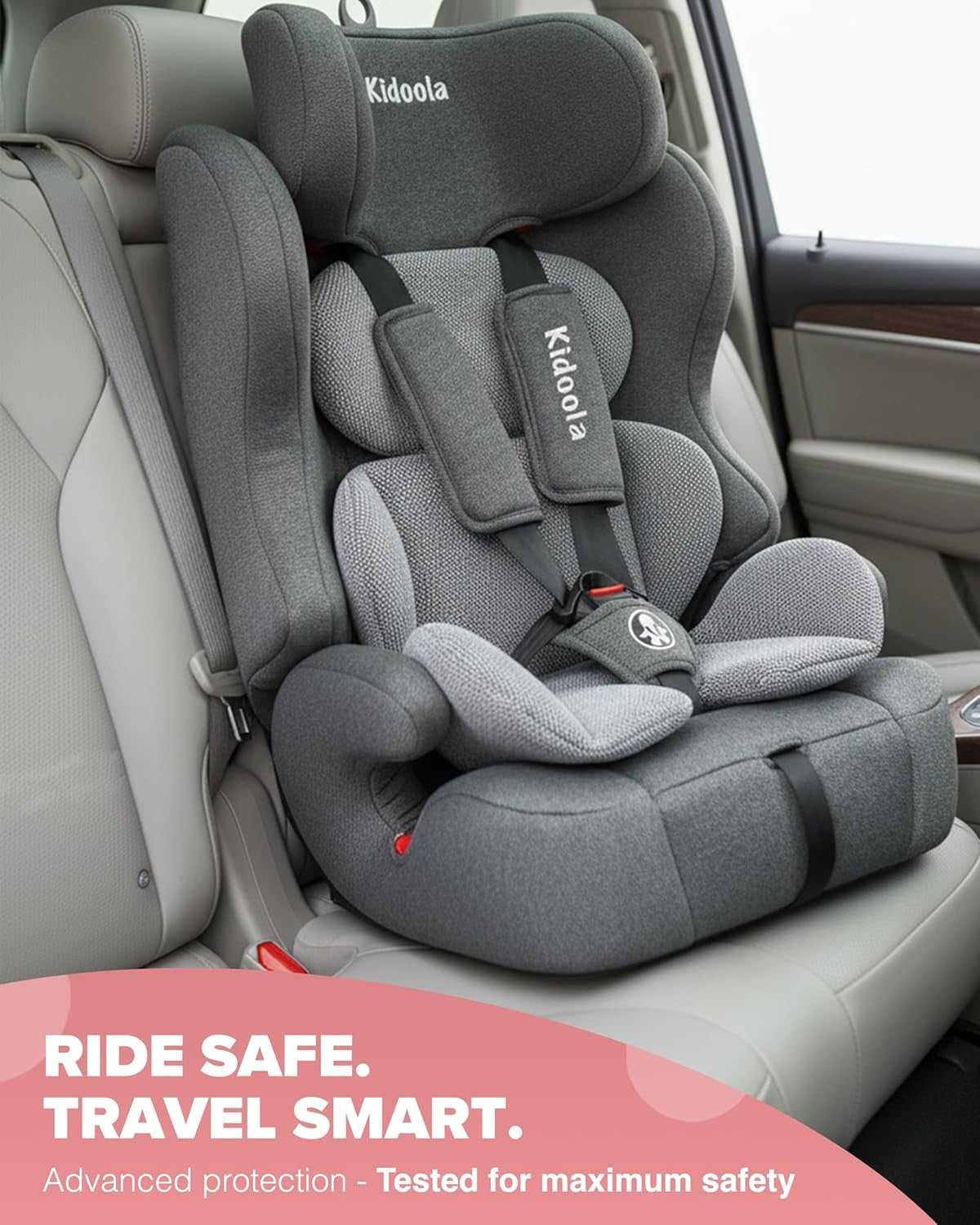 ISOFIX i-Size Child Car Seat 15 Months–12 Years Side Impact 10 Headrest