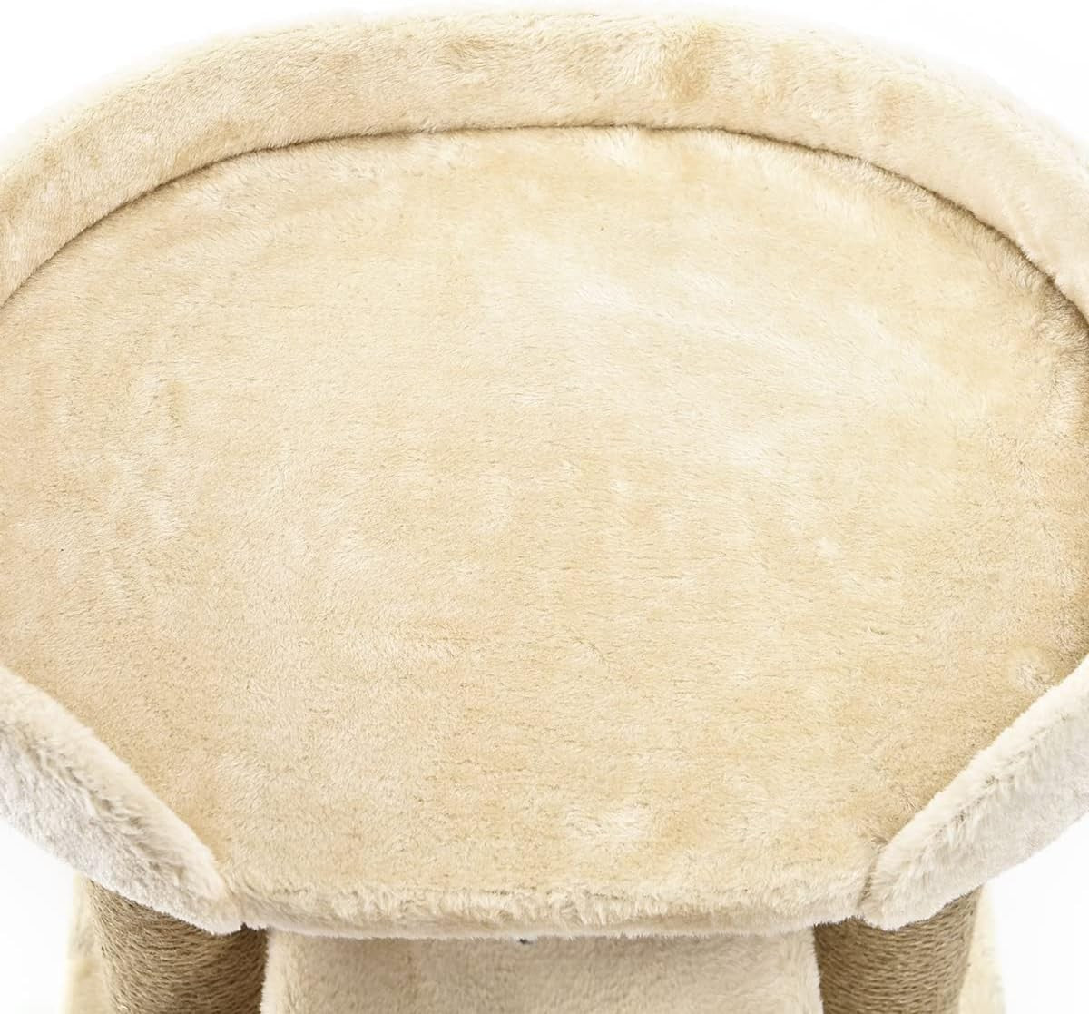 Beige Cat Tree Scratching Post Platform Tower Indoor Small Medium Cats
