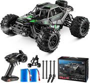 Fast 1:16 RC Truck 4WD 22MPH Off-Road Car with Dual Batteries Boys 14+ Gift