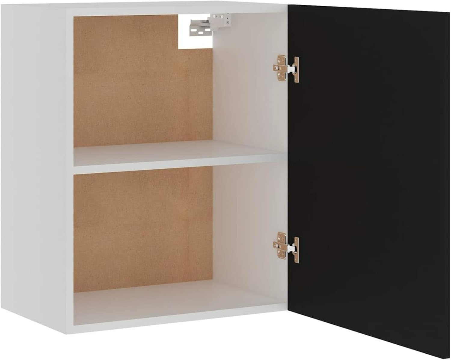 Lockable Wall Cabinet with Shelves for Kitchen & Bathroom, 50x31x60cm
