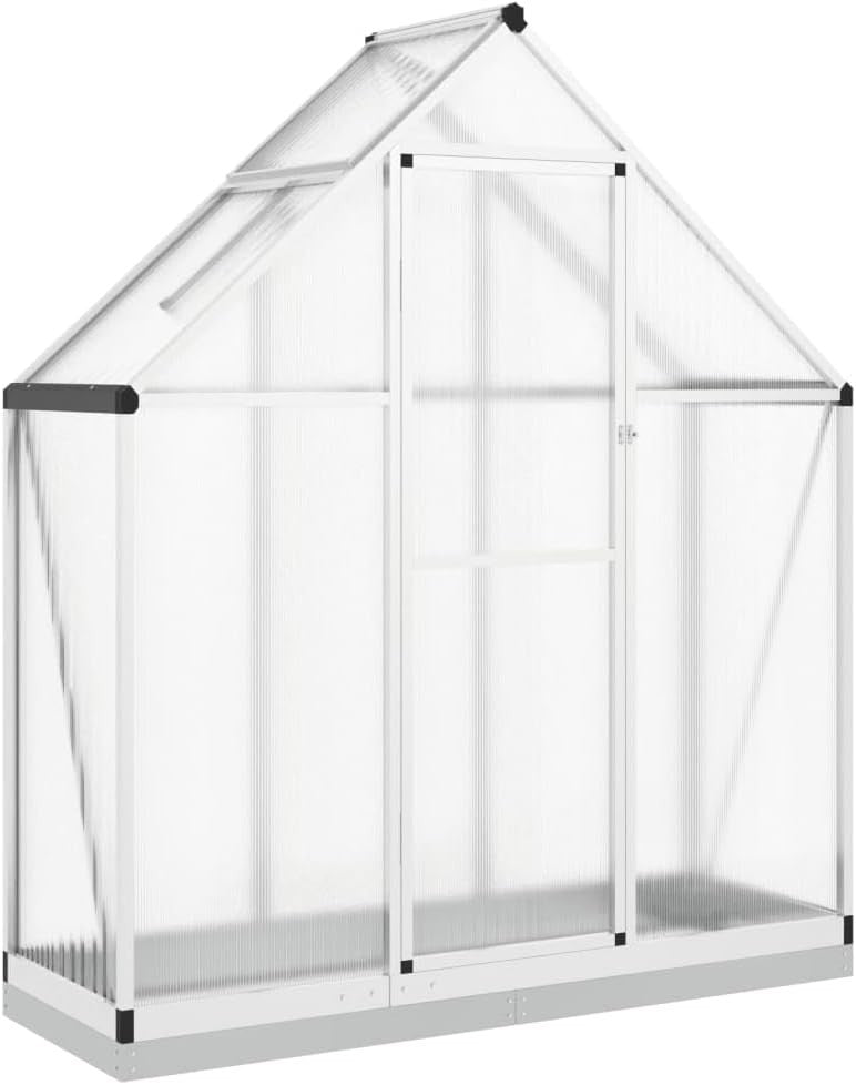 Aluminium Walk-In Greenhouse 169x58x202cm Polycarbonate Weatherproof