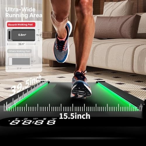 10% Auto Incline Walking Pad 2.5HP Under Desk Treadmill Smart App Scenic Routes