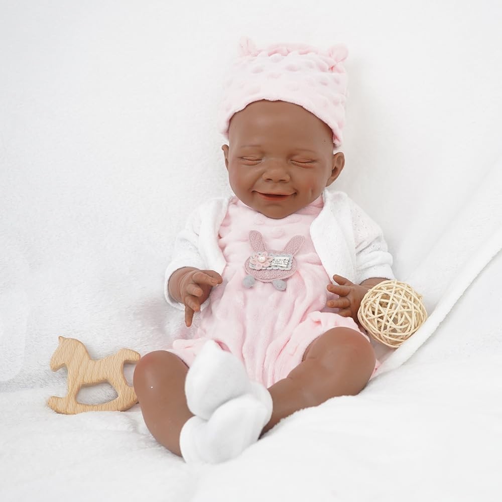 18” Silicone Newborn Baby Doll Full Body Realistic Veins Poseable