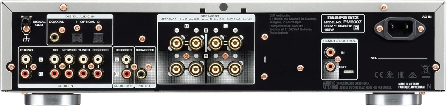 Stereo Integrated Amplifier 2x45W DAC Phono Coax Optical