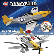 P-51D Mustang Jet Model Kit 6+ Snap Build Toy Plane No Glue Fast Build**