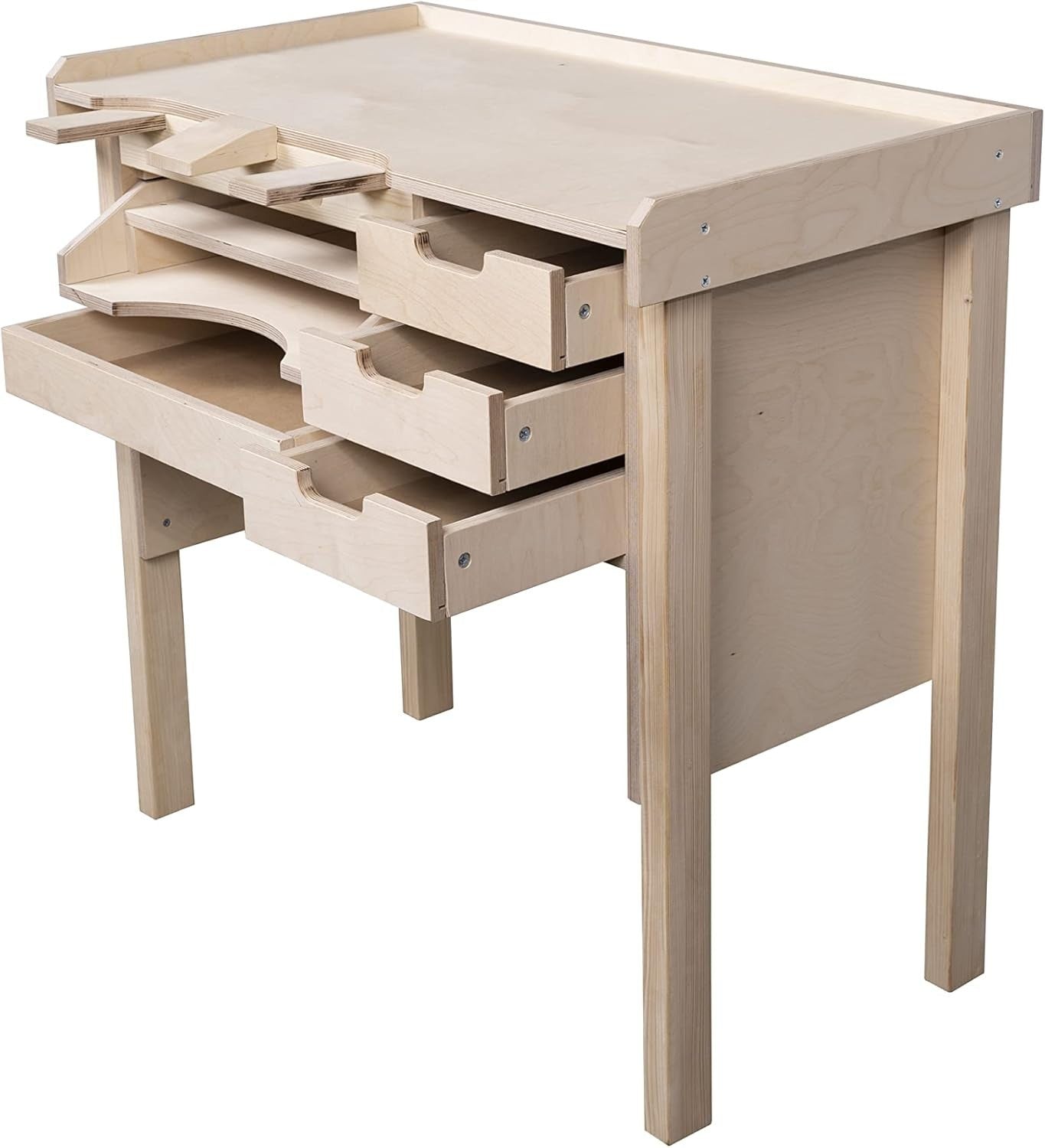 Jewellers Workbench – Opifex Craftsman Station with 18mm Birch Hardwood Top