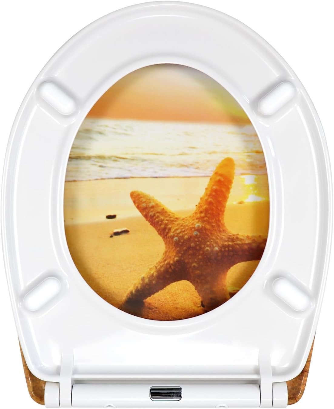 Quick Release Soft Close Toilet Seat Top Fixing Colourful 45x37cm