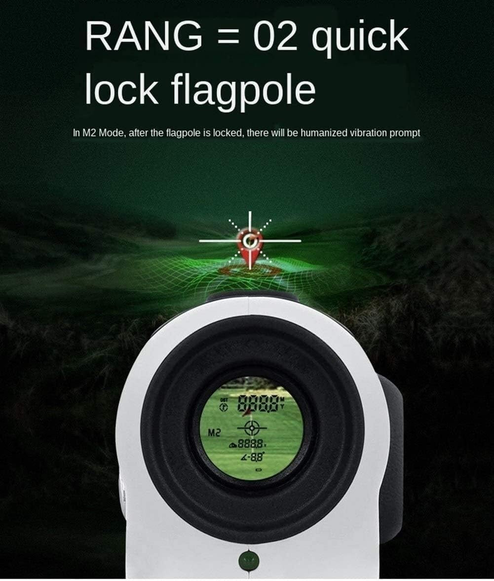 Golf Laser Rangefinder 1300 Yards Slope Mode Waterproof Rechargeable