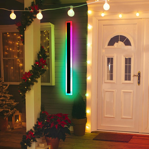 100cm RGB Outdoor Wall Light Dimmable Color Changing Remote IP65 Waterproof