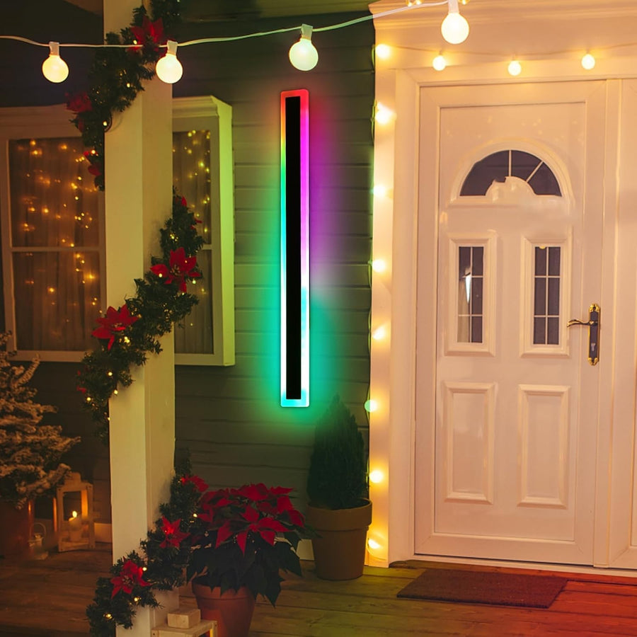 100cm RGB Outdoor Wall Light Dimmable Color Changing Remote IP65 Waterproof