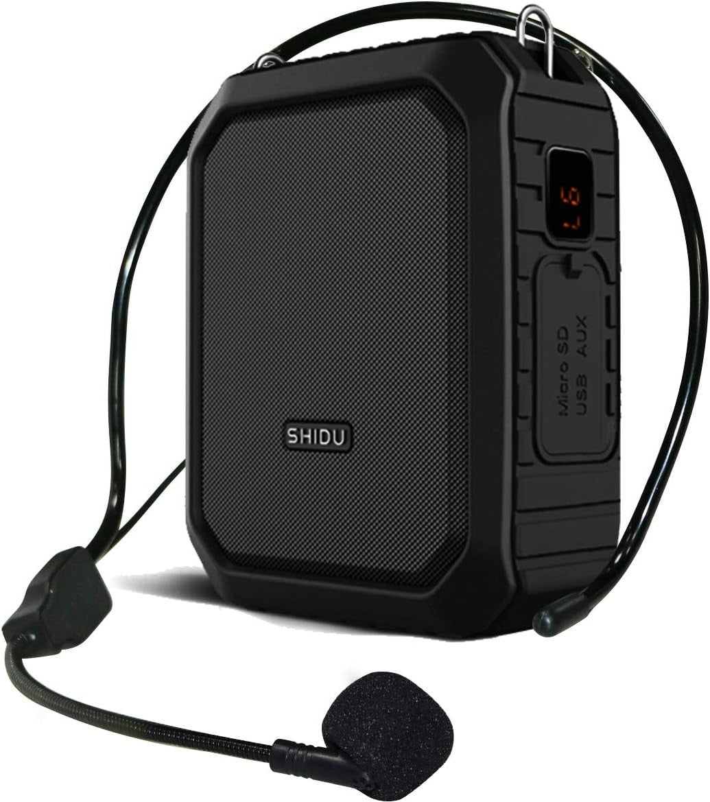 18W Voice Amplifier Wired Mic Bluetooth Speaker 12H Waterproof