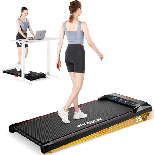 Foldable Under Desk Treadmill with Incline | Quiet Home & Office Workout