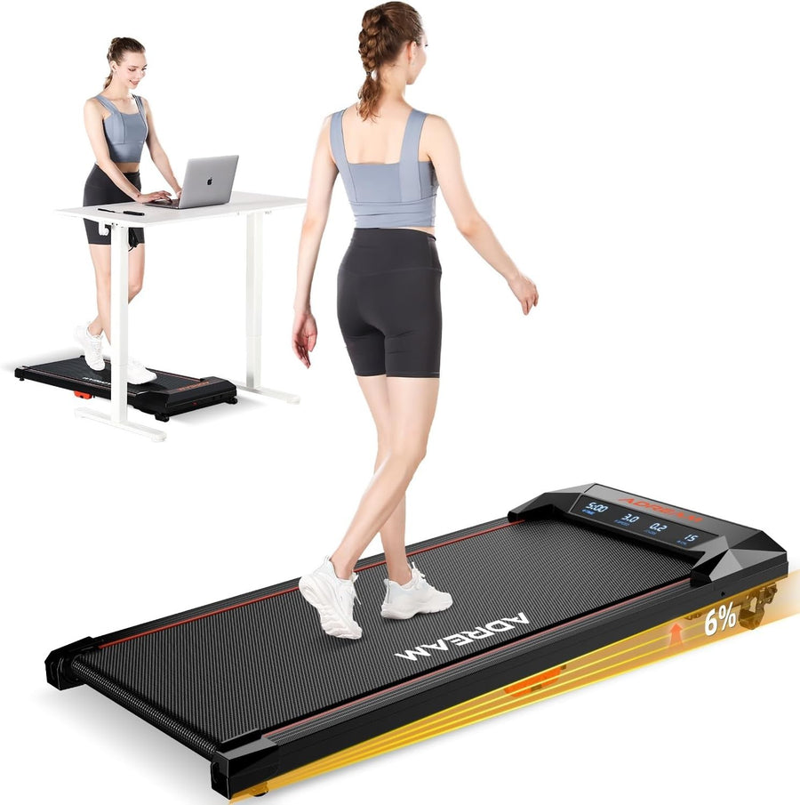 Foldable Under Desk Treadmill with Incline | Quiet Home & Office Workout