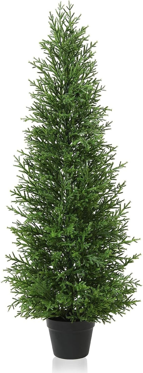 90cm Outdoor Artificial Cypress Tree UV Resistant Faux Conifer Plant – 1 Pack