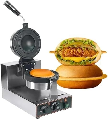 Electric Ice Cream & Waffle Burger Maker Panini Press Non-Stick 1300W