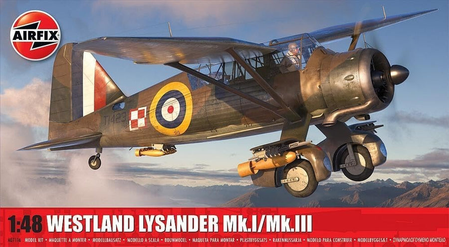 1:48 Westland Lysander MkI MkIII Model Kit Unpainted Aircraft 171pcs
