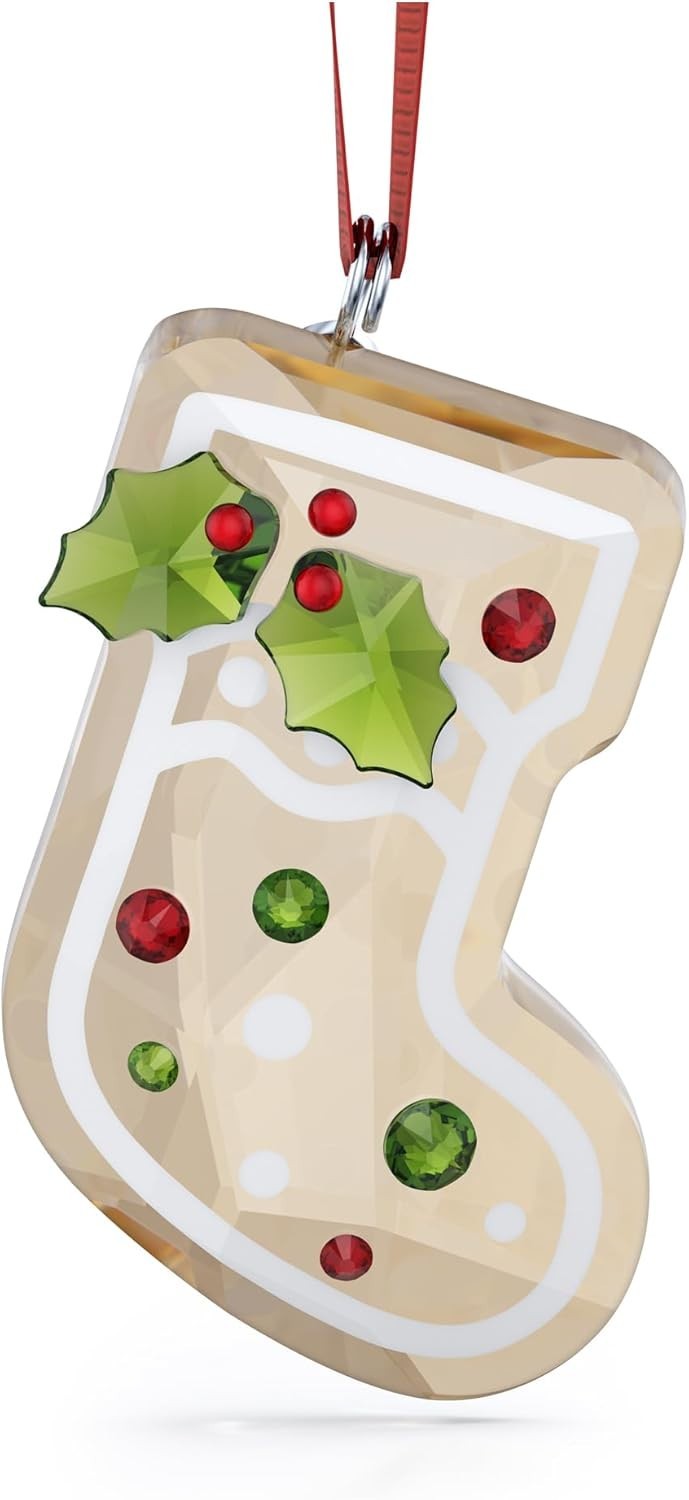 Gingerbread Stocking Ornament • Festive Cookie-Style Design • Luxury Xmas Decor