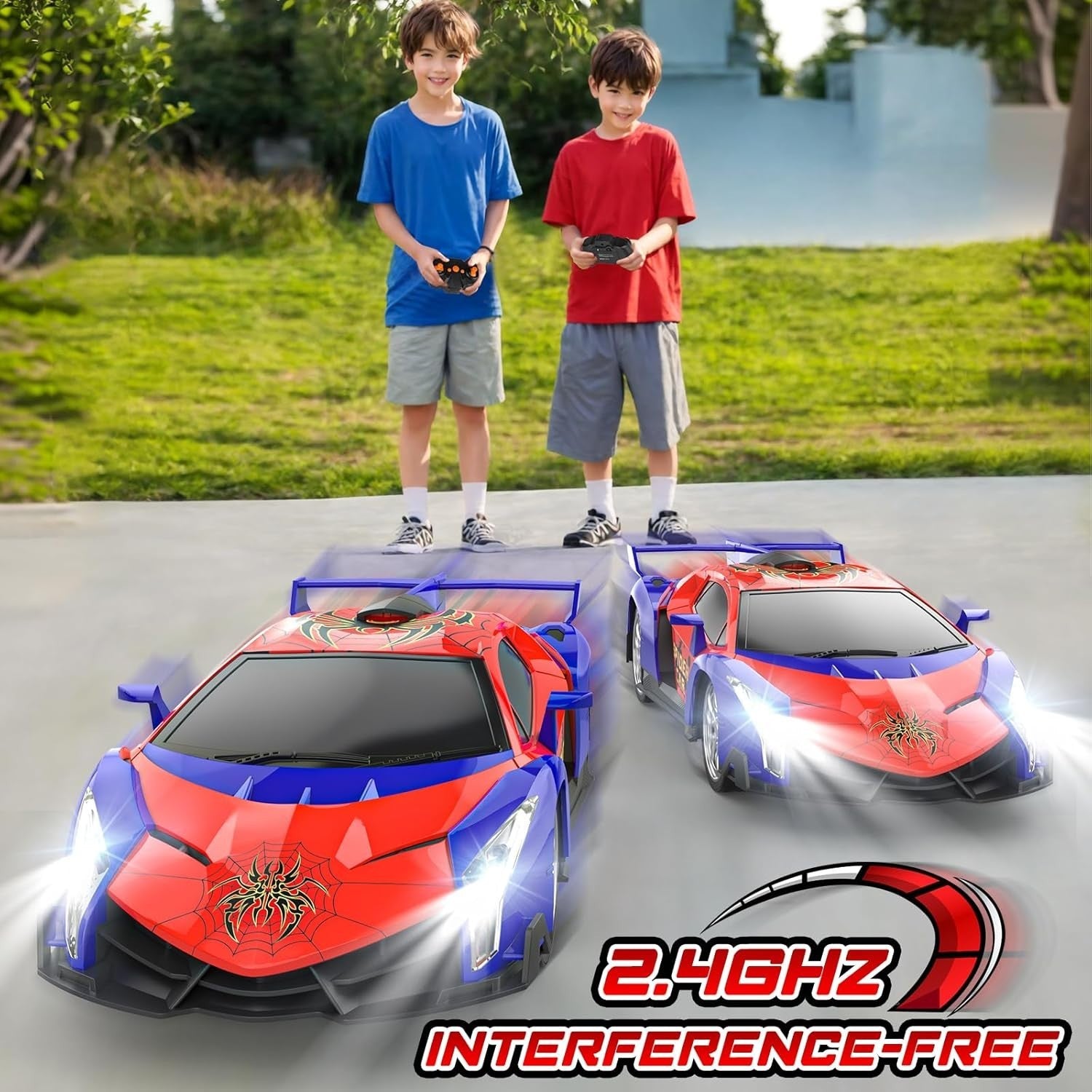 Spider Remote Control Car 1:18 2.4GHz Rechargeable Racing RC Toy Kids 3+