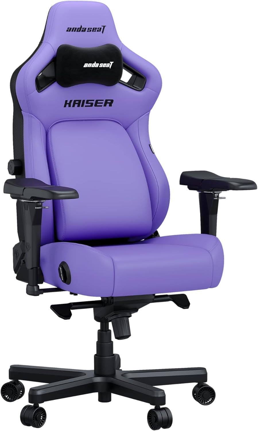 XL Ergonomic Gaming Chair Reclining Pop-Out Lumbar Purple