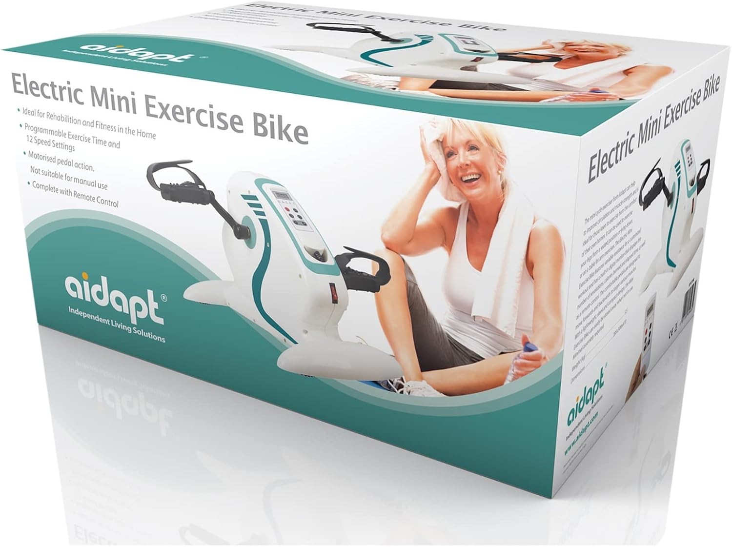 Power Assisted Pedal Exerciser Low Impact Rehab Bike Remote LCD