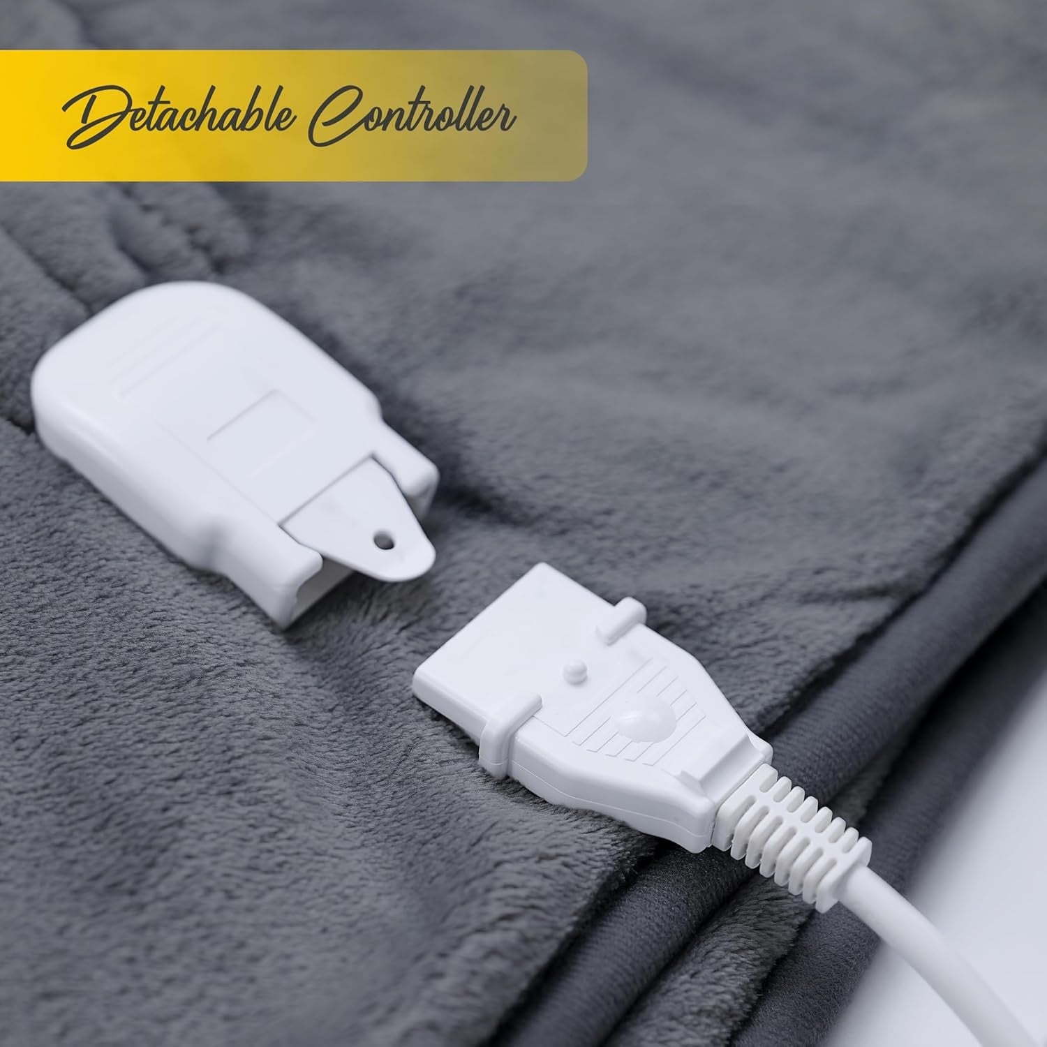 Electric Heated Throw Blanket King Dual Control Sherpa 6 Heat Timer 230x250cm