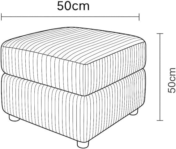 Cream L Shaped 4 Seater Corner Sofa with Footstool – Right Hand Sectional