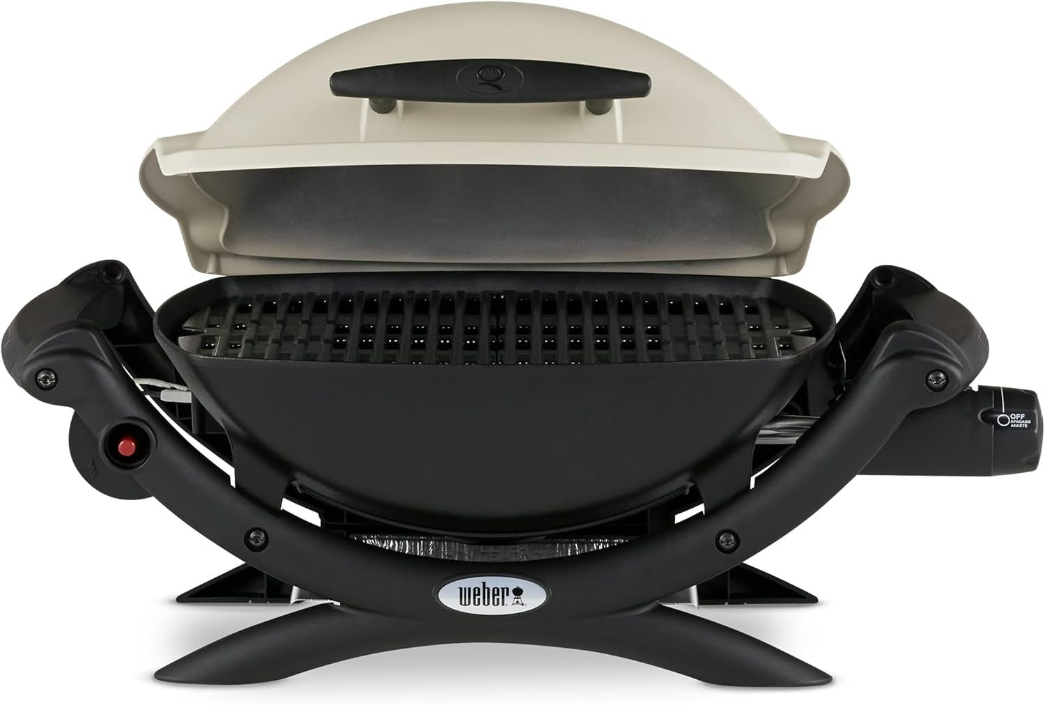 Portable Gas BBQ Grill with Cast Iron Grate & Aluminium Lid | Compact