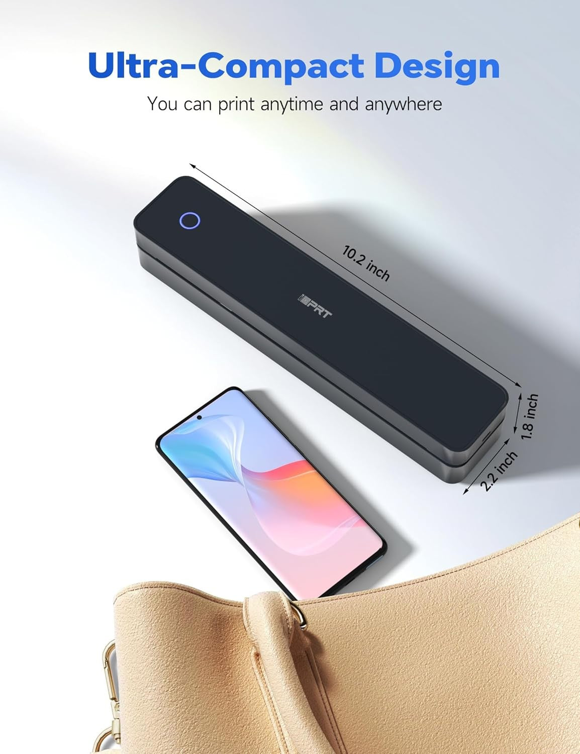 Portable Thermal Printer A4 – Wireless Bluetooth Inkless Printer