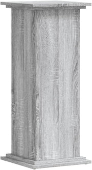 Tall Grey Wood Plant Stand 80cm Indoor Display Pedestal Table Modern Home Decor