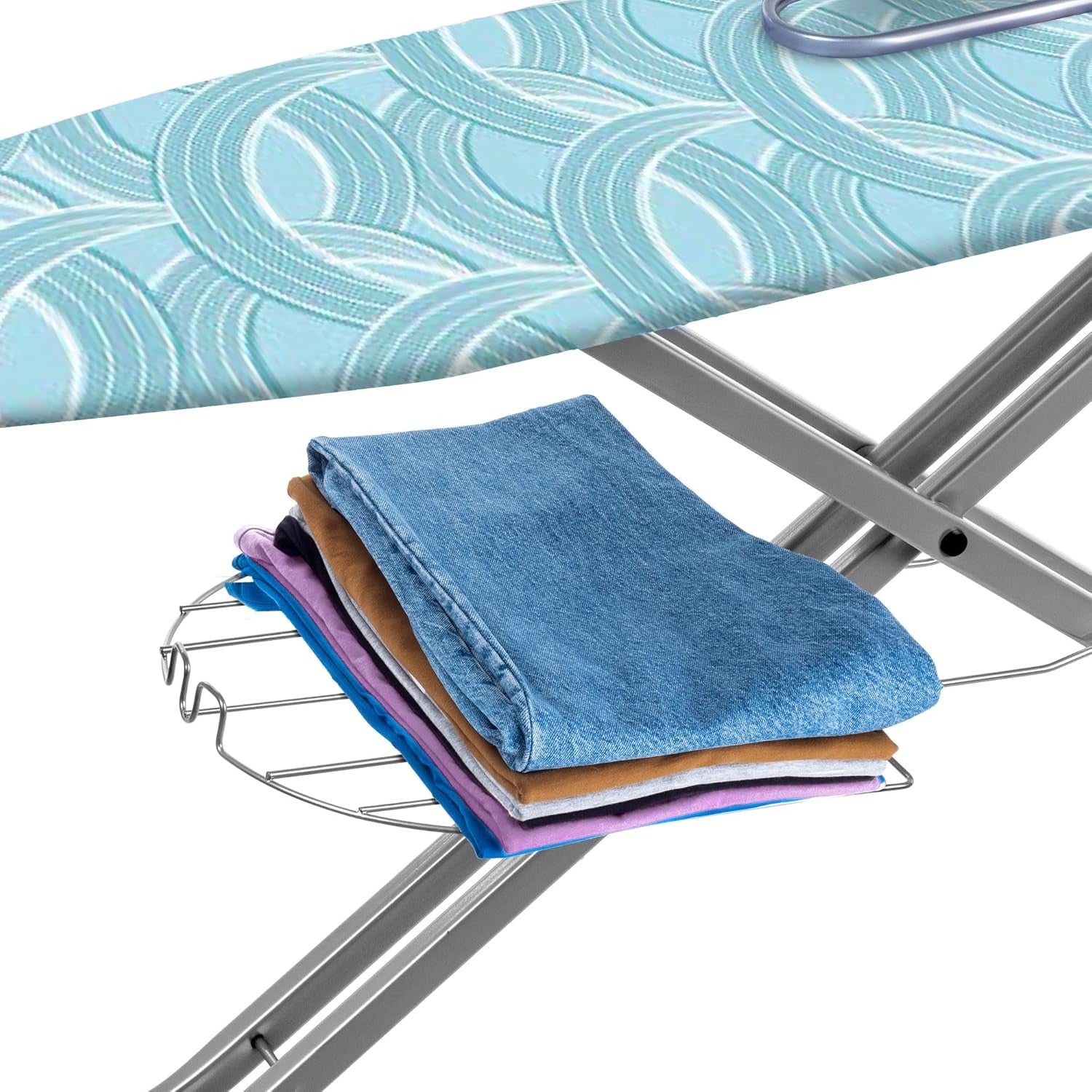 Extra Large Ironing Board with Sleeve Board Height Adjustable Folding